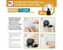 WENKO Duschregal Static-Loc® Plus Pavia Schwarz Bild 1