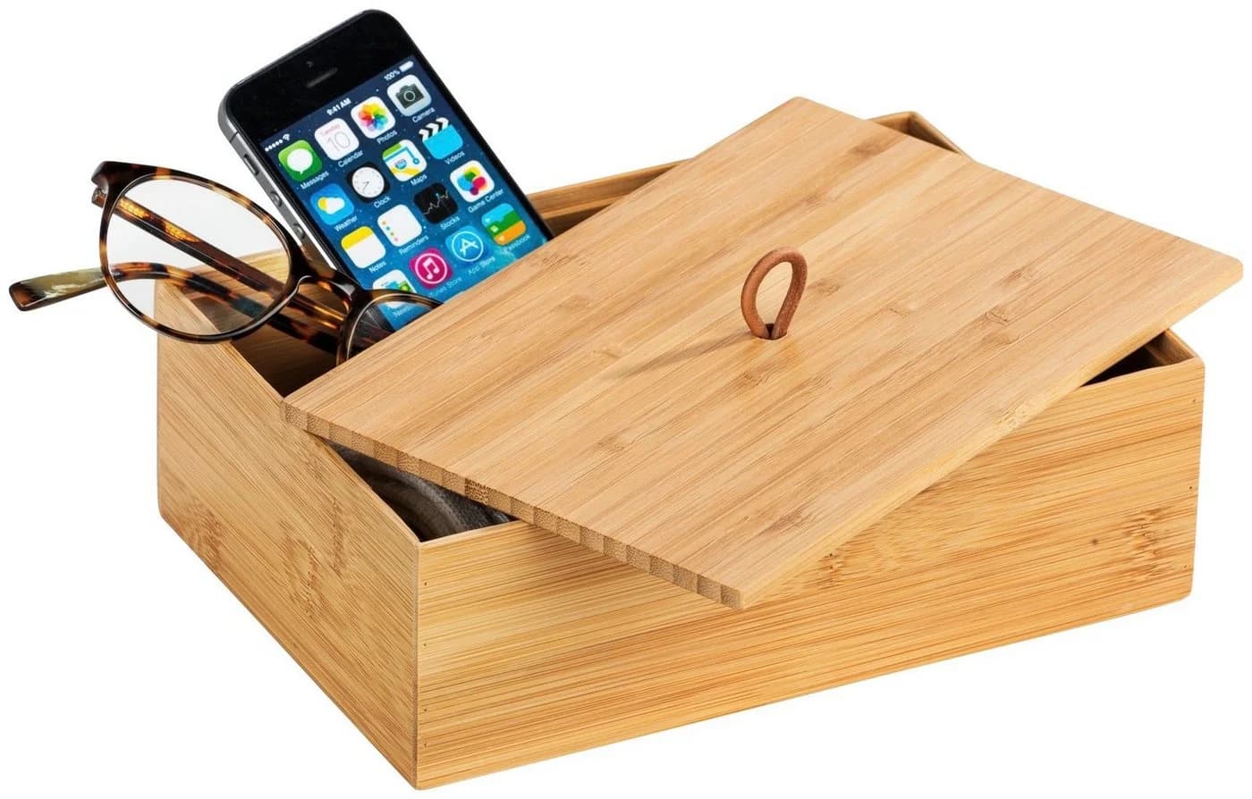 WENKO Aufbewahrungsbox Terra Set 2 St Bambus Braun - Bild 3