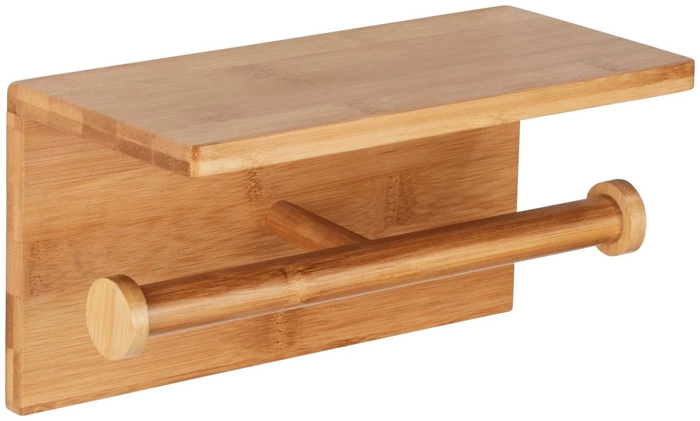 WENKO Toiletten-Ersatzrollenhalter Bambusa aus Bambus - Bild 2