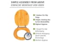 WENKO WC-Sitz Bambusa Bambus mit Absenkautomatik feuchtigkeitsresistent Bild 5