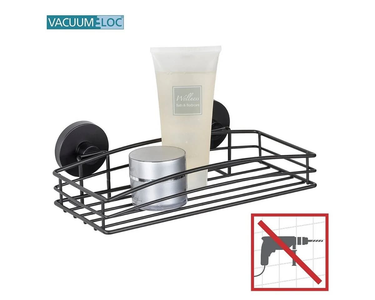 WENKO Duschablage Vacuum-Loc Schwarz Industrial Style - Bild 5