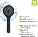 WENKO Watersaving Universal-Handbrause Schwarz Wassersparfunktion Bild 5