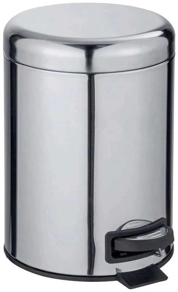 WENKO Kosmetikeimer Leman 5L Edelstahl Tretmechanismus