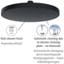 WENKO Regenduschkopf Automatic Cleaning Schwarz Kalkschutz Bild 3
