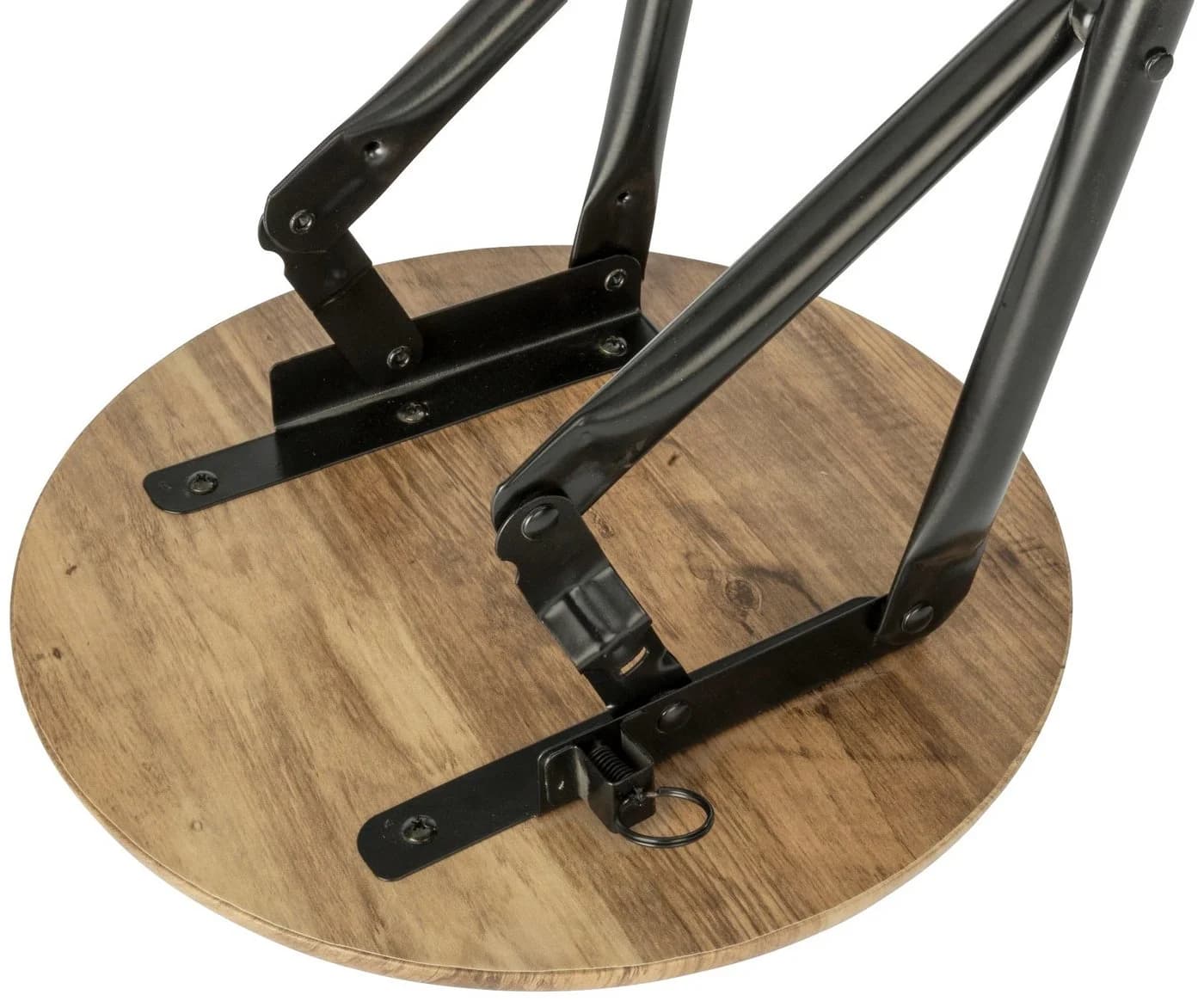 WENKO Sitzhocker Forio Industrial Braun Schwarz Zusammenklappbar - Bild 3