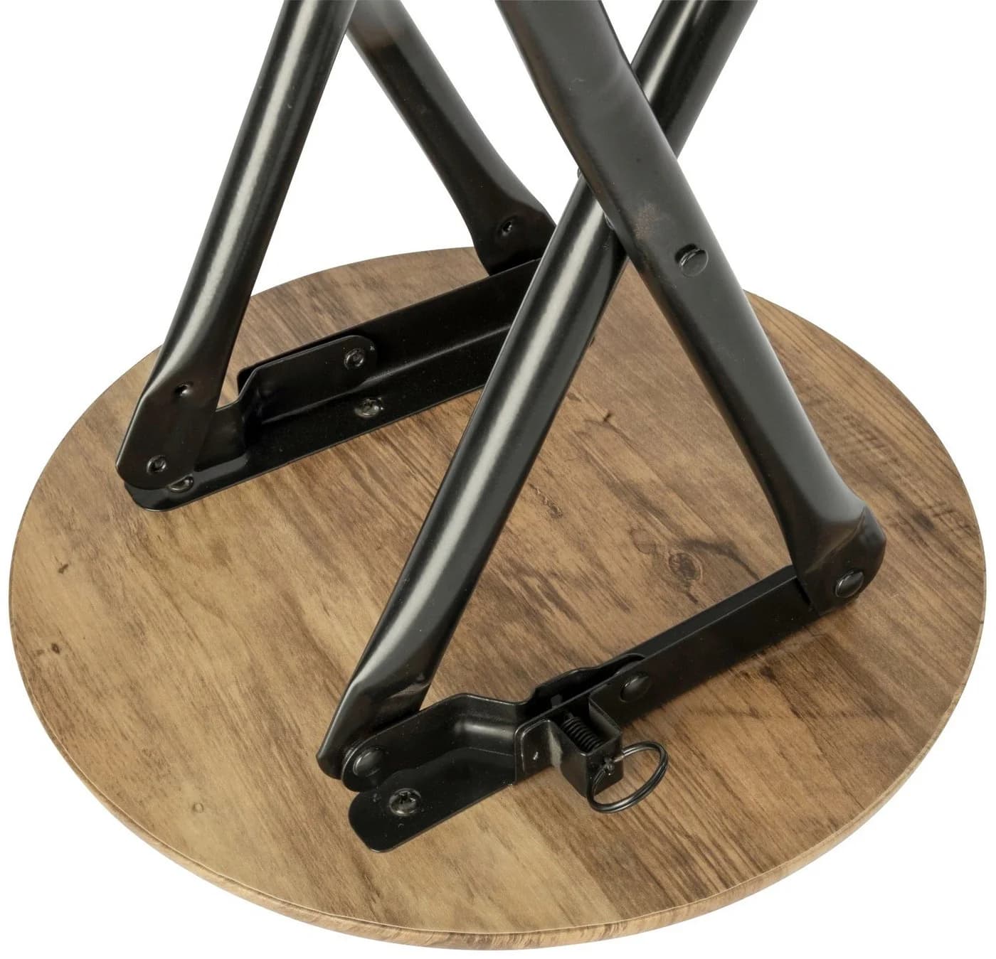 WENKO Sitzhocker Forio Industrial Braun Schwarz Zusammenklappbar - Bild 4
