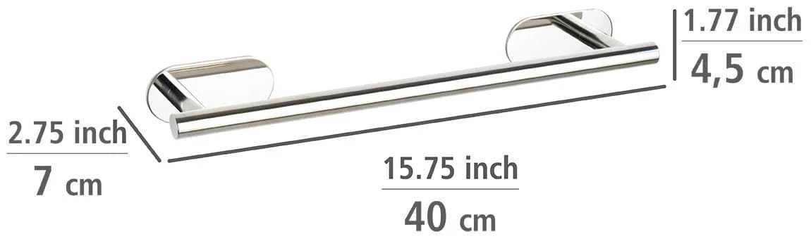 WENKO Handtuchhalter Orea Shine Silber Rostfrei - Bild 3