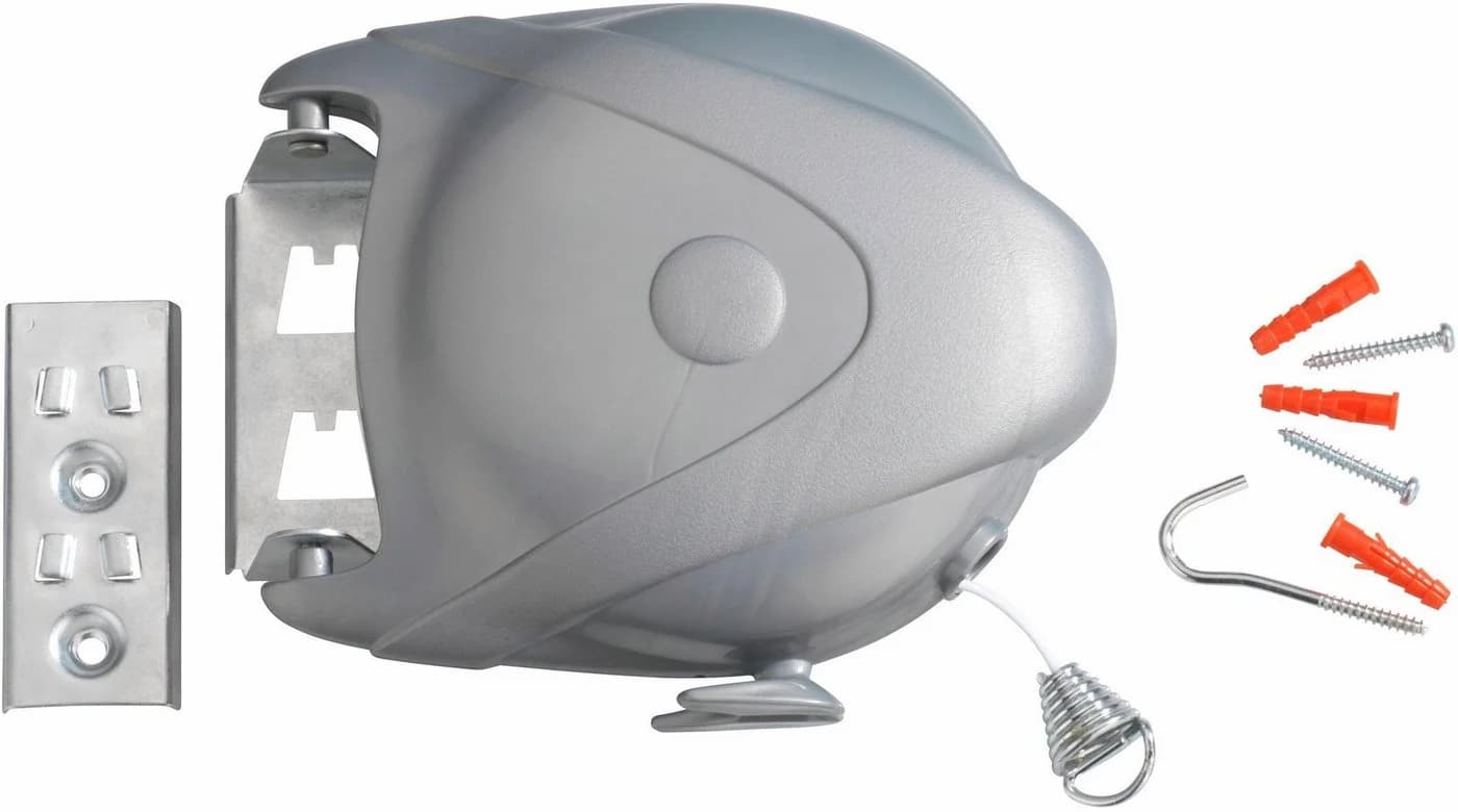 WENKO Wand-Wäscheleine Jumbo Grau Ausziehbar 15m - Bild 5