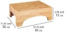 WENKO Badhocker Bambusa Natur Bambus Hocker Bild 3