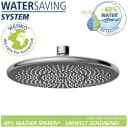 WENKO Regenduschkopf Watersaving 22,5 cm Chromfarben Bild 3