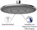 WENKO Regenduschkopf Watersaving 22,5 cm Chromfarben Bild 4