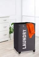 WENKO Wäschesortierer Quadro 79l Dunkelgrau Bild 1