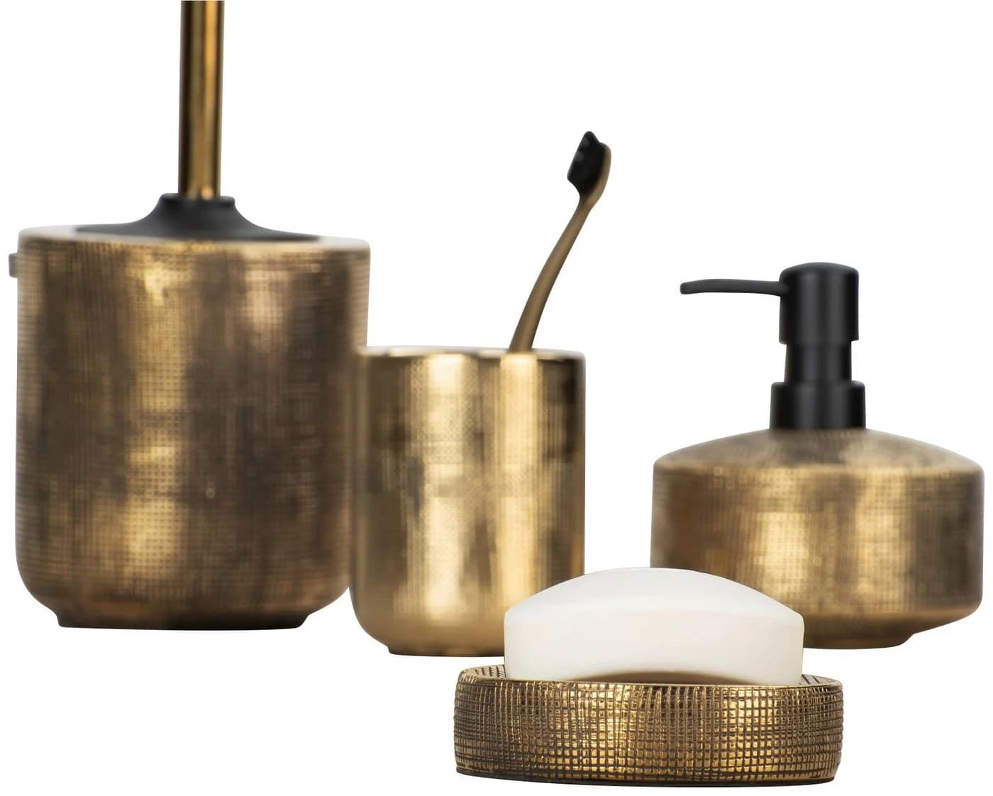 WENKO Badaccessoire-Set Rivara Gold Keramik