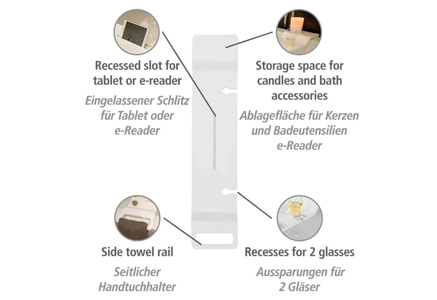 WENKO Duschregal Weiß