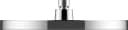 WENKO Softwater Kopfbrause Chrom/Schwarz 26cm Bild 3