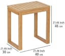 WENKO Bambusa Hocker Beige Natur Bambus Badhocker Bild 4