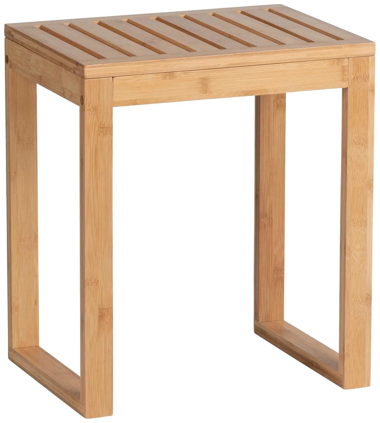 WENKO Bambusa Hocker Beige Natur Bambus Badhocker - Bild 5