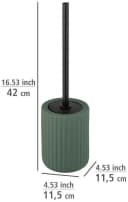 WENKO WC-Garnitur Belluno Grün-Schwarz Edelstahl Keramik Bild 1
