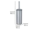 WENKO WC-Garnitur Alassio Silber Satinierter Edelstahl Bild 5