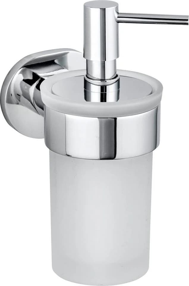 Eleganter Seifenspender aus Glas und Zinkdruckguss - Bild 2