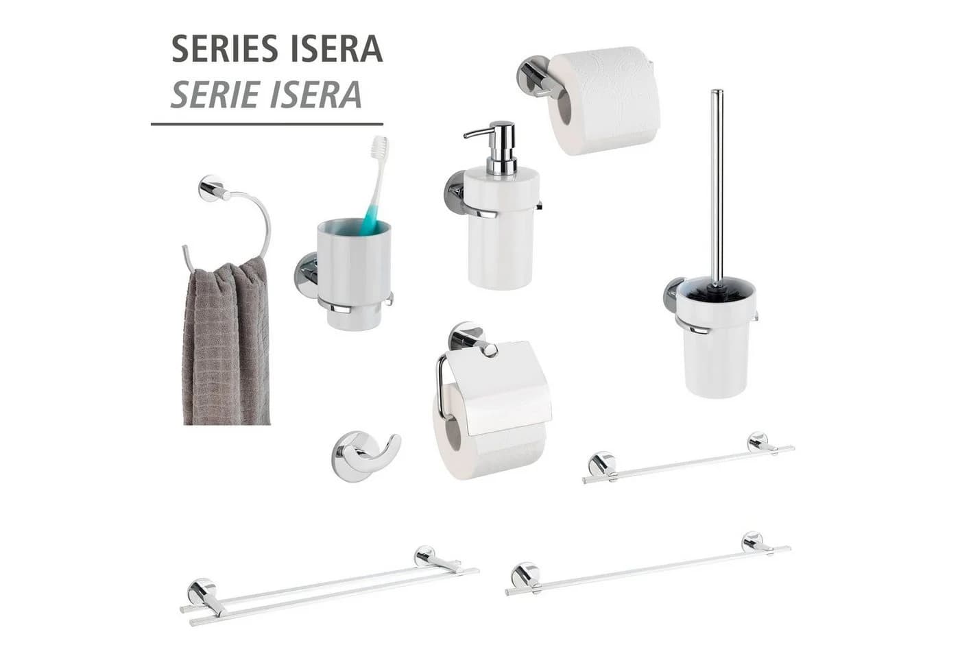 WENKO WC-Garnitur UV-Loc Isera Weiß Silber Schwarz - Bild 5