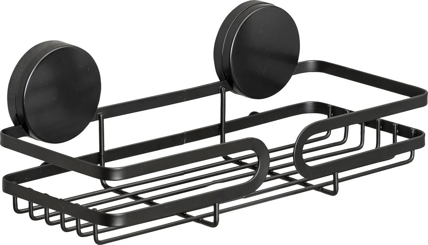 WENKO Duschablage Static-Loc Plus Pavia Schwarz Bohrfrei - Bild 2