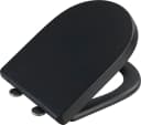 WENKO WC-Sitz Exclusive Nr. 3 Schwarz Antibakterielles Duroplast Easy-Close Bild 1