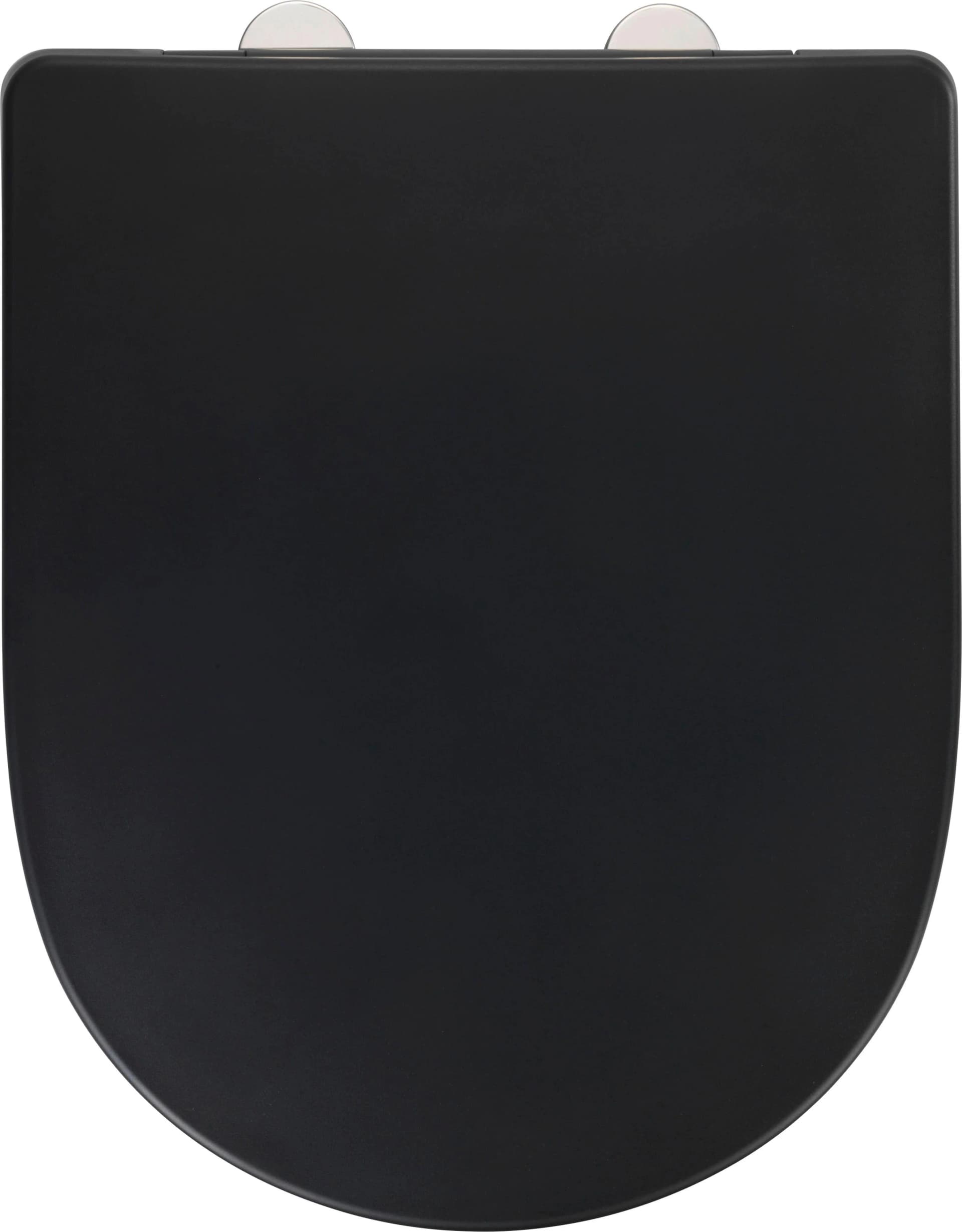 WENKO WC-Sitz Exclusive Nr. 3 Schwarz Antibakterielles Duroplast Easy-Close - Bild 5