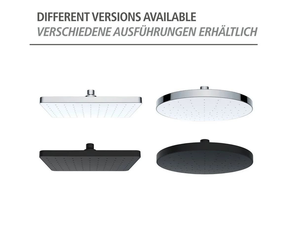 WENKO Regenduschkopf Automatic Cleaning Schwarz