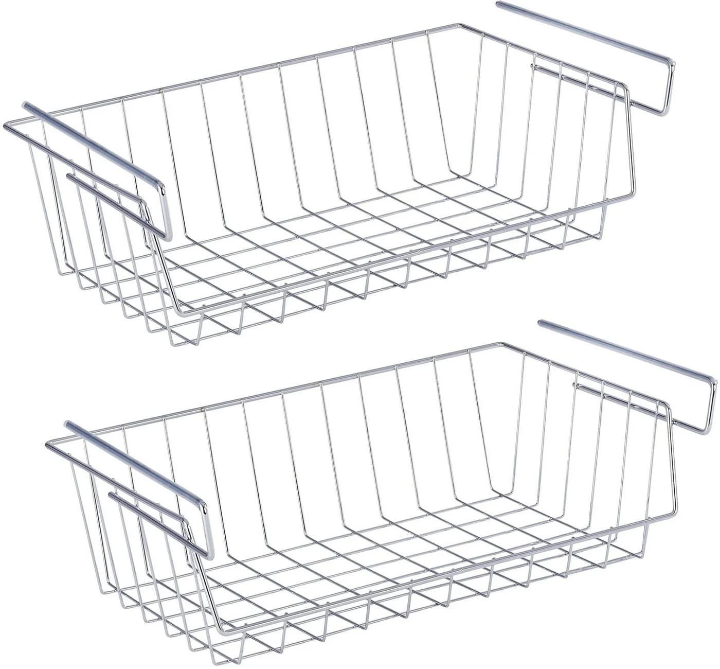 WENKO Einhängekorb Set 2 St Metall Silber Regaleinhängekorb - Bild 2