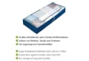 WENKO Unterbettkommode Modell Air Set 4-tlg. Blau Transparent Bild 3