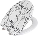 WENKO WC-Sitz Faces Duroplast Schwarz-Weiß Easy-Close Bild 3