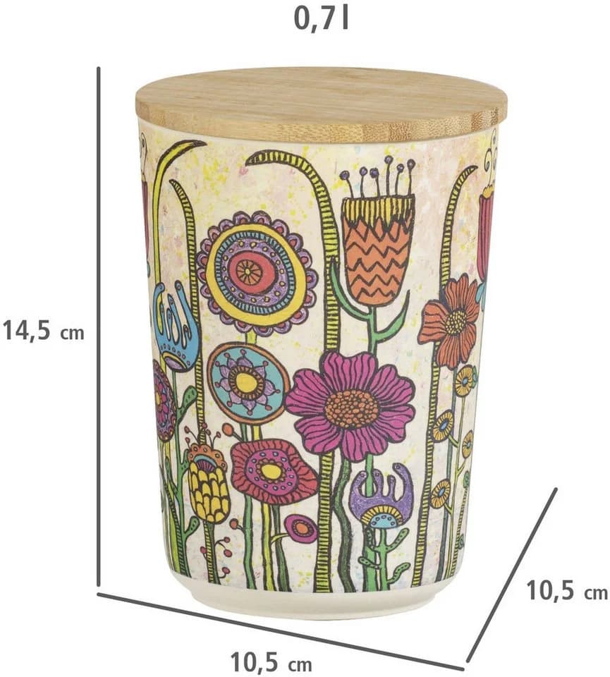 WENKO Aufbewahrungsdose Garden Mehrfarbig Biokunststoff Bambusdeckel - Bild 5