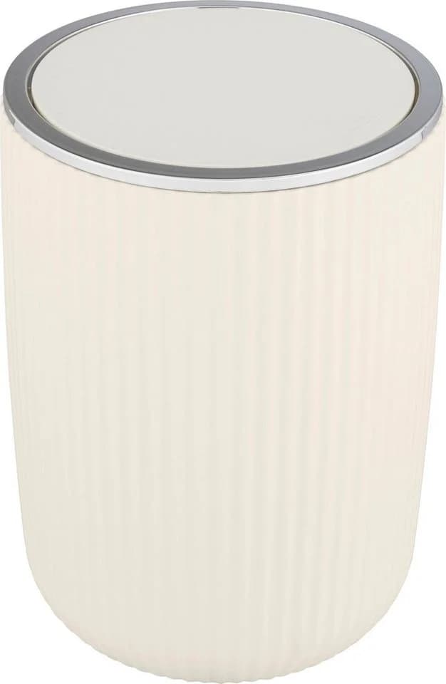 WENKO Kosmetikeimer Agropoli Cremeweiß Kunststoff 5,5 Liter