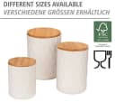 WENKO Aufbewahrungsdose Maya 1,3 L Keramik Bambus-Deckel Bild 4