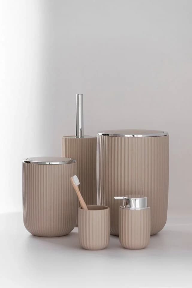 Kosmetikeimer WENKO Agropoli Beige Kunststoff 2 Liter