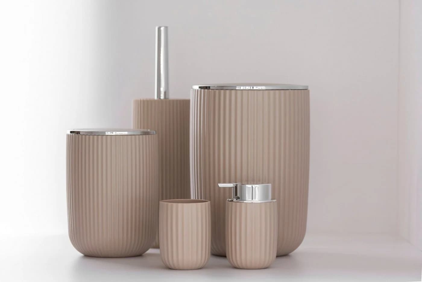 Kosmetikeimer WENKO Agropoli Beige Kunststoff 2 Liter - Bild 4