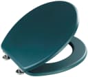 WENKO WC-Sitz Prima Dunkelgrün Matt MDF Edelstahl Bild 3