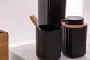 WENKO WC-Garnitur Rotello Schwarz Bambus Modern Bild 5