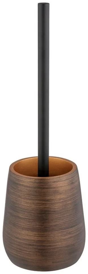 WENKO WC-Garnitur Palena Bronze mit auswechselbarem Bürstenkopf