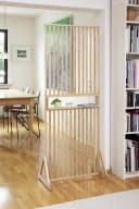 WENKO Raumtrenner Kailua Stellwand Braun Bambus mit Ablage Bild 1