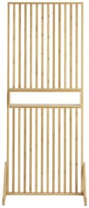 WENKO Raumtrenner Kailua Stellwand Braun Bambus mit Ablage Bild 2