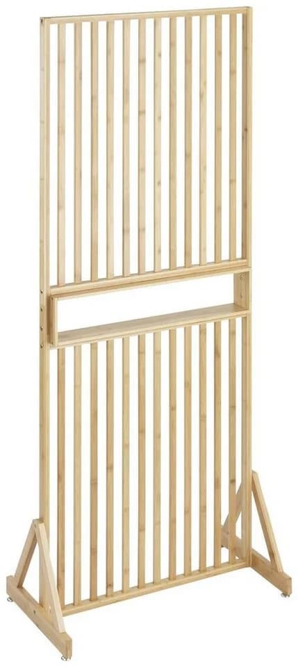 WENKO Raumtrenner Kailua Stellwand Braun Bambus mit Ablage - Bild 3
