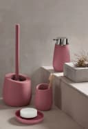 WENKO WC-Garnitur Badi Keramik Altrosa Schwarz Bild 4