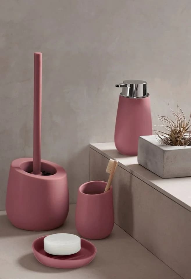 WENKO WC-Garnitur Badi Keramik Altrosa Schwarz - Bild 4