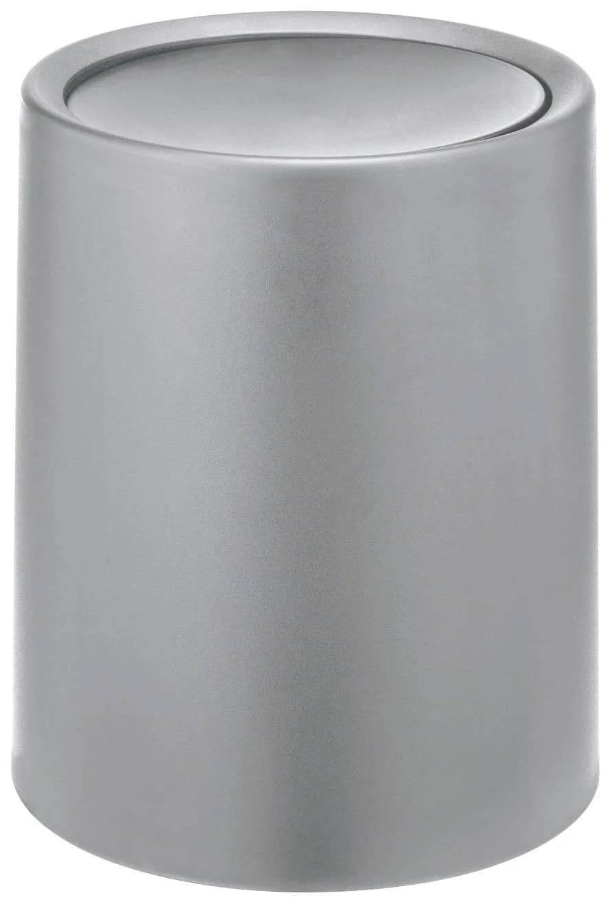 WENKO Kosmetikeimer Atri Grau Polypropylen Schwingdeckel 6 Liter