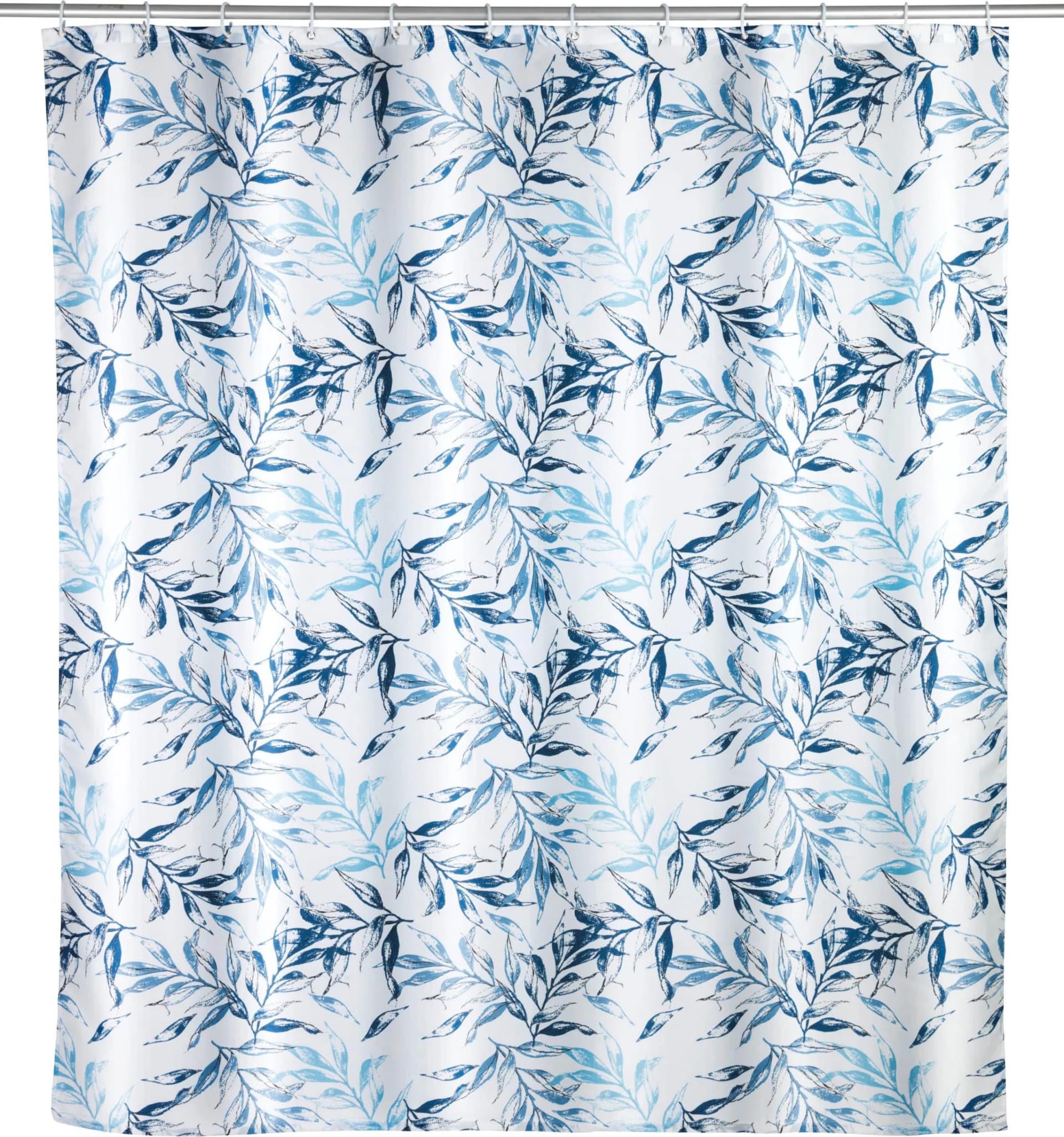 Duschvorhang WENKO Catala Blau Polyester 180x200 cm