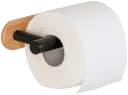 WENKO Toilettenpapierhalter Orea Bamboo Schwarz Turbo-Loc Bild 1
