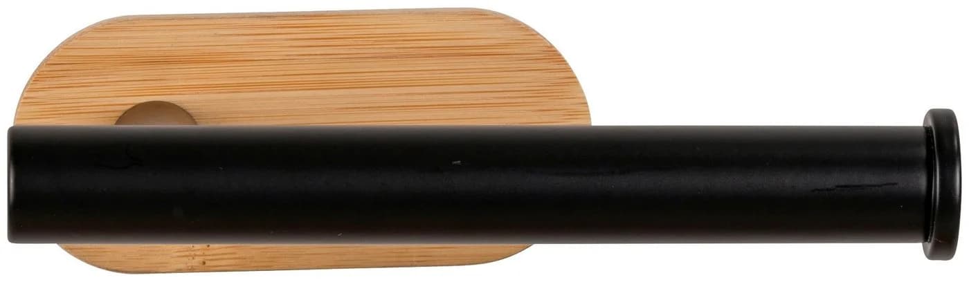 WENKO Toilettenpapierhalter Orea Bamboo Schwarz Turbo-Loc - Bild 2