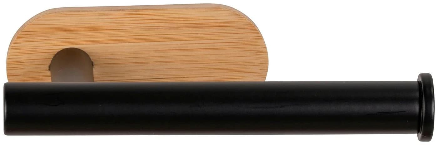 WENKO Toilettenpapierhalter Orea Bamboo Schwarz Turbo-Loc - Bild 3
